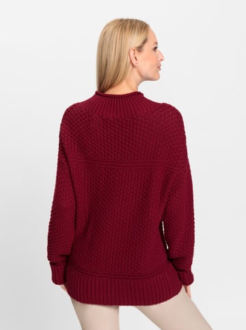 Heine Stehkragenpullover in kirsche