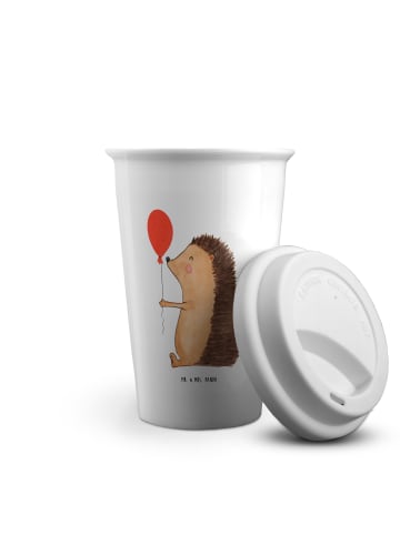 Mr. & Mrs. Panda Thermobecher Igel Luftballon ohne Spruch in Weiß