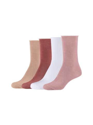 S. Oliver Socken 4er Pack silky touch in mellow rose