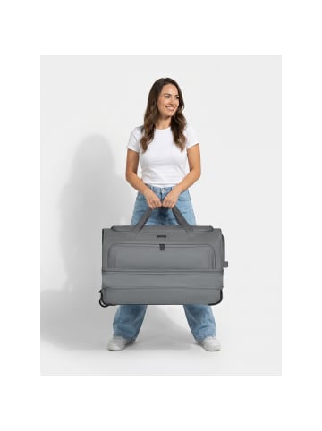 Redolz Duffle Essentials 2-Rollen Reisetasche 70 cm L mit Dehnfalte in grey