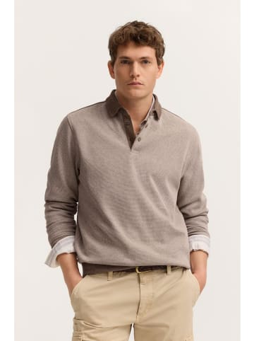 Bugatti Sweatpoloshirt in 40-beige