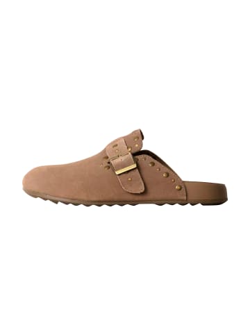Xti Pantoletten aus Leder Beige