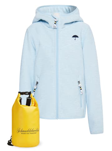 Schmuddelwedda Blouson + Tagesrucksack - Set in Eisblau Melange