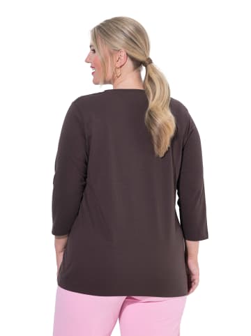 MIAMODA Shirt in mahagoni