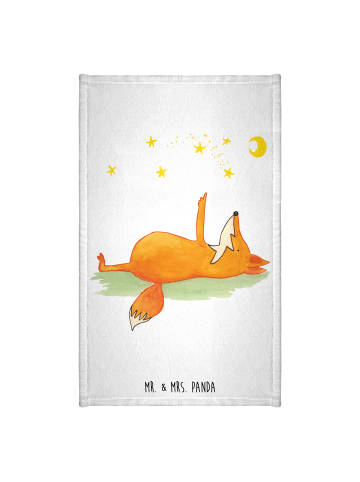 Mr. & Mrs. Panda Handtuch Fuchs Sterne ohne Spruch in Weiß