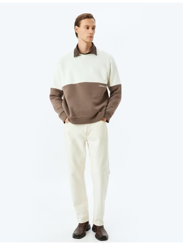 KOTON Sweatshirt in Ekru