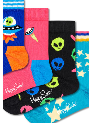 Happy Socks 4 Paar Socken Kids Space Geschenk Box in Mehrfarbig