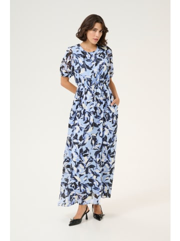 Kaffe Kleid KAelina Regular fit in Blue Flower Print
