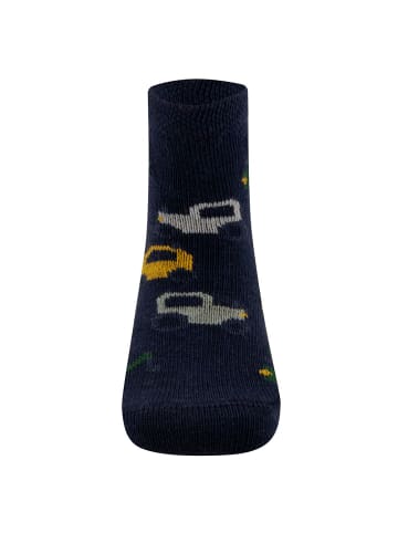 ewers 2er-Set Socken 2er Pack Baustellenfahrzeuge in hellsilber mel.-navy