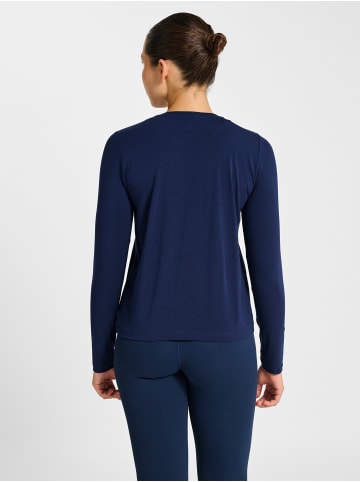 Hummel T-Shirt Hmlyoga Multisport Damen in DRESS BLUES