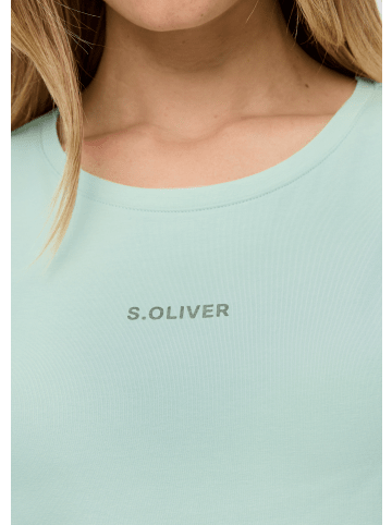 s.Oliver T-Shirt kurzarm in Grün