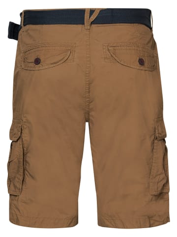 Petrol Industries Cargo-Shorts mit Gürtel in Braun