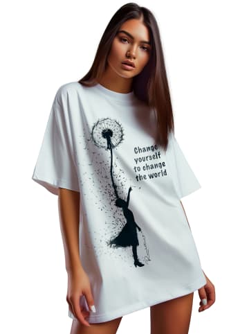 Reichstadt Reichstadt Oversized T-Shirt Damen  24RSW057 Positive Dreamer S