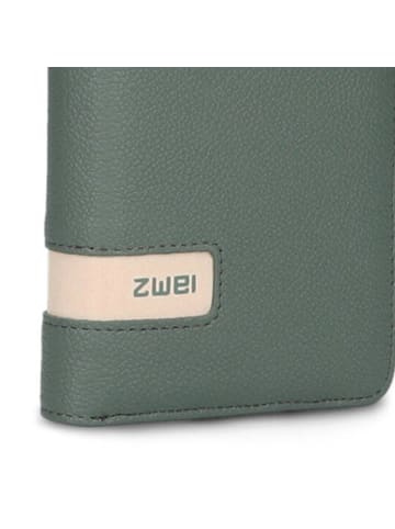 Zwei Mademoiselle Geldbörse 20 cm in eucalyptus