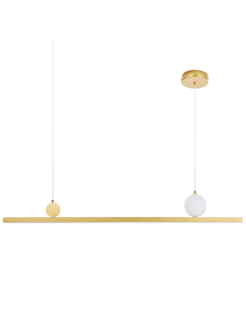 Beliani Pendelleuchten ALWAND in Gold - (W) 100 x (H) 88 x (L) 12 cm