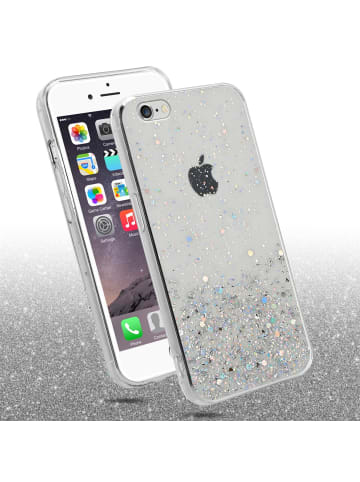 cadorabo Hülle für Apple iPhone 6 / 6S Glitter in Transparent mit Glitter