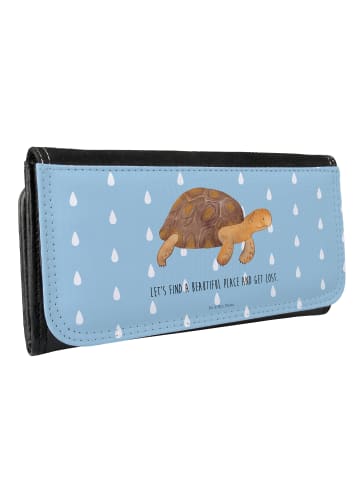 Mr. & Mrs. Panda Brieftasche Damen Schildkröte MHerzieren mit S... in Blau Pastell