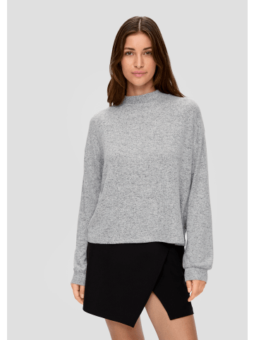 QS T-Shirt langarm in Grau