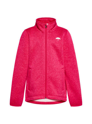 Schmuddelwedda Mädchen (Kids) Strickfleecejacke in Himbeerpink Melange