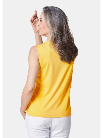 GOLDNER Gepflegtes Top in formstabiler Ware in zitronengelb