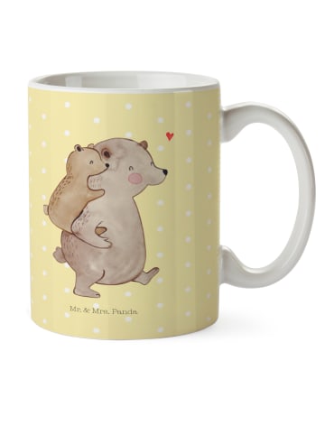 Mr. & Mrs. Panda Tasse Papa Bär ohne Spruch in Gelb Pastell