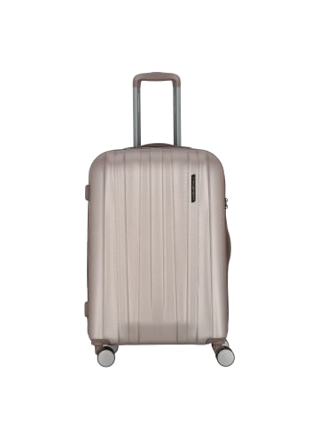 Polestream Moonrock 4 Rollen Trolley M 69 cm mit Dehnfalte rosesilver brushed