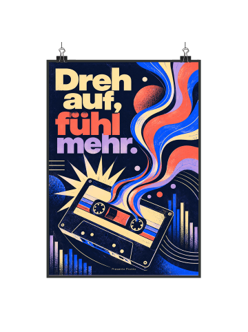 Mr. & Mrs. Panda Print Kassette dynamisch Design mit Spruch in Weiß
