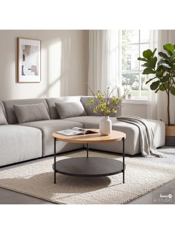 home24 Furnierter Couchtisch Mepoto in Eiche