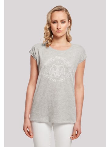 F4NT4STIC T-Shirt Harry Potter Hufflepuff Seal in grau meliert