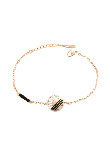 gaya Women Bracelet in Rose Gold Black