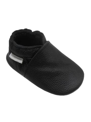 Bemesu Baby Krabbelschuhe aus Leder, weiche Lauflernschuhe mit rutschfester Sohle 