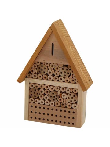 Bienenhaus "Prag", 26 x 9 x 38 cm in Braun/Natur in Braun/Natur