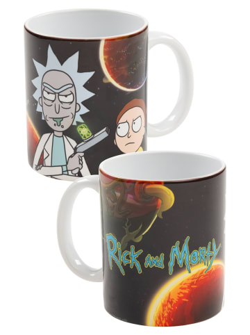 Rick and Morty Rick and Morty Tasse Planet Kaffeetasse Becher Kaffeebecher 320 ml in schwarz
