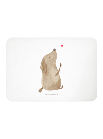 Mr. & Mrs. Panda Kühlschrankmagnet Hund Liebe ohne Spruch in Weiß