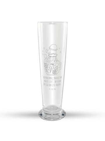 Mr. & Mrs. Panda Bierglas Nachtfalter Schaumbad mit Spruch in Transparent