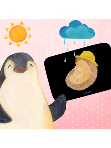 Mr. & Mrs. Panda Duschmatte Igel Beten ohne Spruch in Schwarz