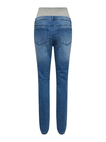 mama licious Umstandsjeans mit Slim Fit in Medium Blue Denim 1
