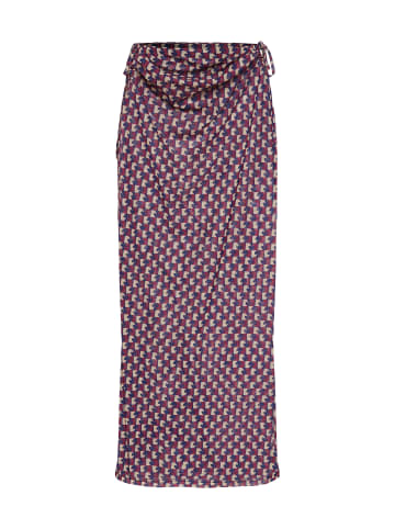 LSCN BY LASCANA Meshrock in rot-blau-beige bedruckt