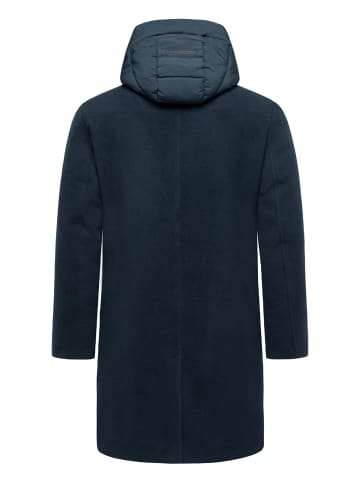 STONE HARBOUR Wollmantel Thiagoo XX in Navy