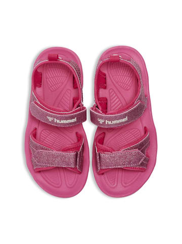 Hummel Klettverschluss Sandale Sandal Glitter Mädchen in PINK FLAMBÃ