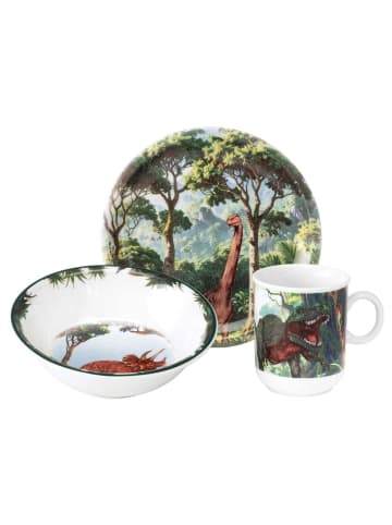 Seltmann Weiden 3er Set Kindergeschirr Set Compact Dino bunt in bunt