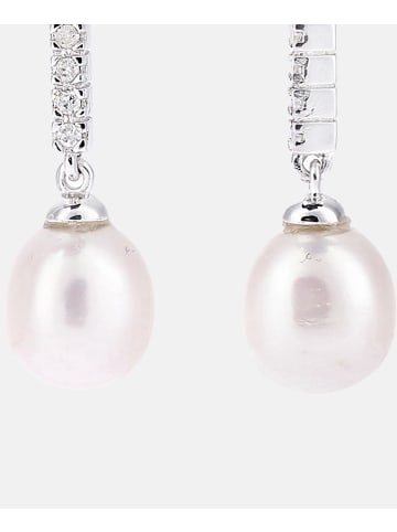 Diamant L'éternel Ohrhänger aus 375 Weißgold mit Diamant mit Perle