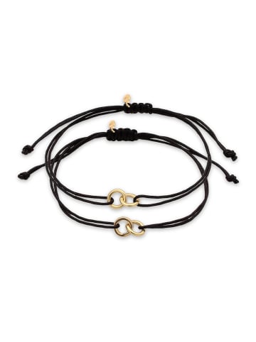 Elli Armband 925 Sterling Silber Infinity, Kreis in Schwarz