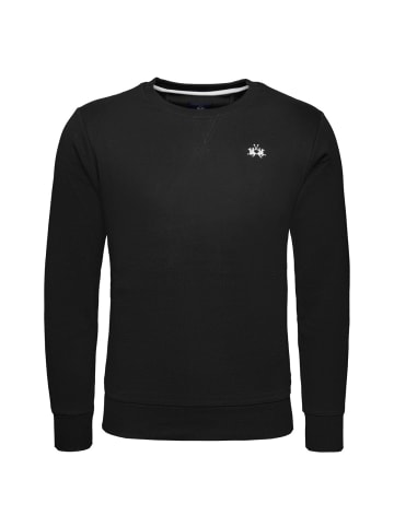 La Martina Sweatshirt XMF007 XT in schwarz