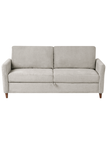 Beliani 3-Sitzer Sofa MARE in Grau/Braun - (W) 184 x (H) 88 x (L) 77 cm