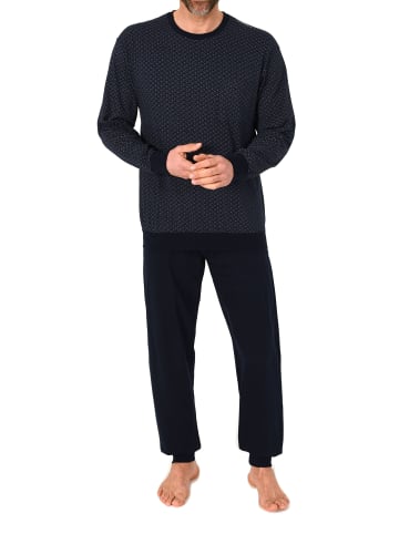 NORMANN Langarm Schlafanzug Pyjama Bündchen print 125 101 90 511 in orange