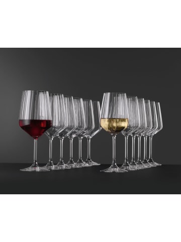 Spiegelau 12er Set Rot- und Weißweingläser Lifestyle in transparent