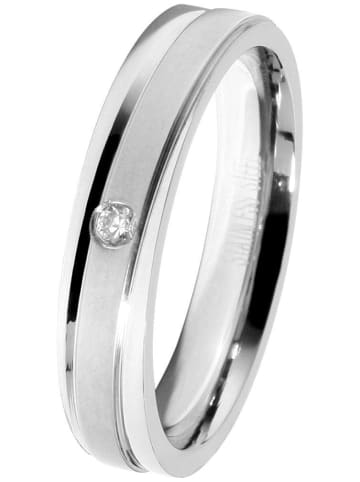 Adeliás Damen Ring aus Edelstahl in silber