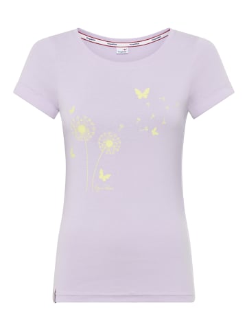 Kangaroos Kurzarmshirt in flieder