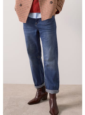 More & More modisch lässige, 7/8-Barrel-Jeans in middle blue denim